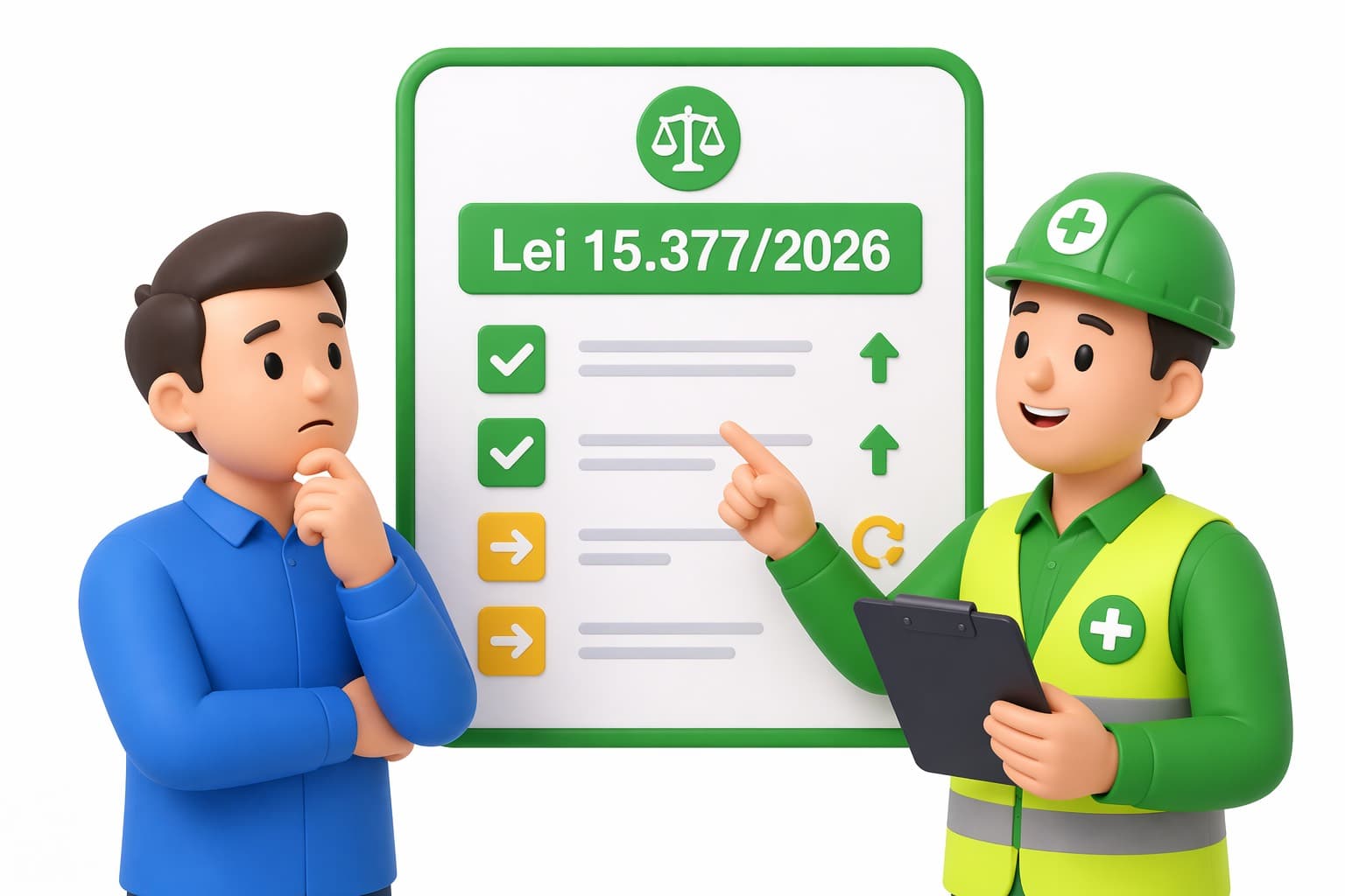 Imagem de capa para artigo A Nova Lei 15.377 de 2026 e a SST